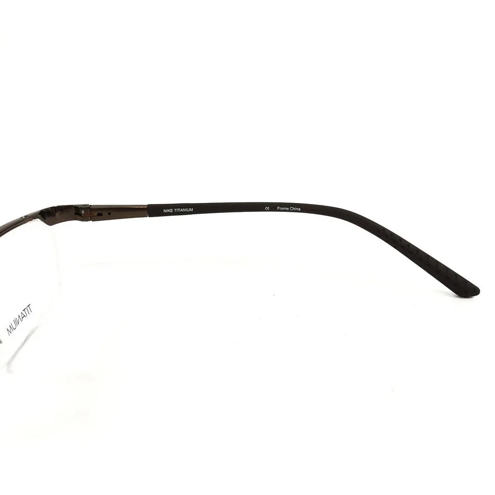 Nike Eyeglasses Frames 6044/1 205 Dark Cinder Rectangle Titanium 53-15-140